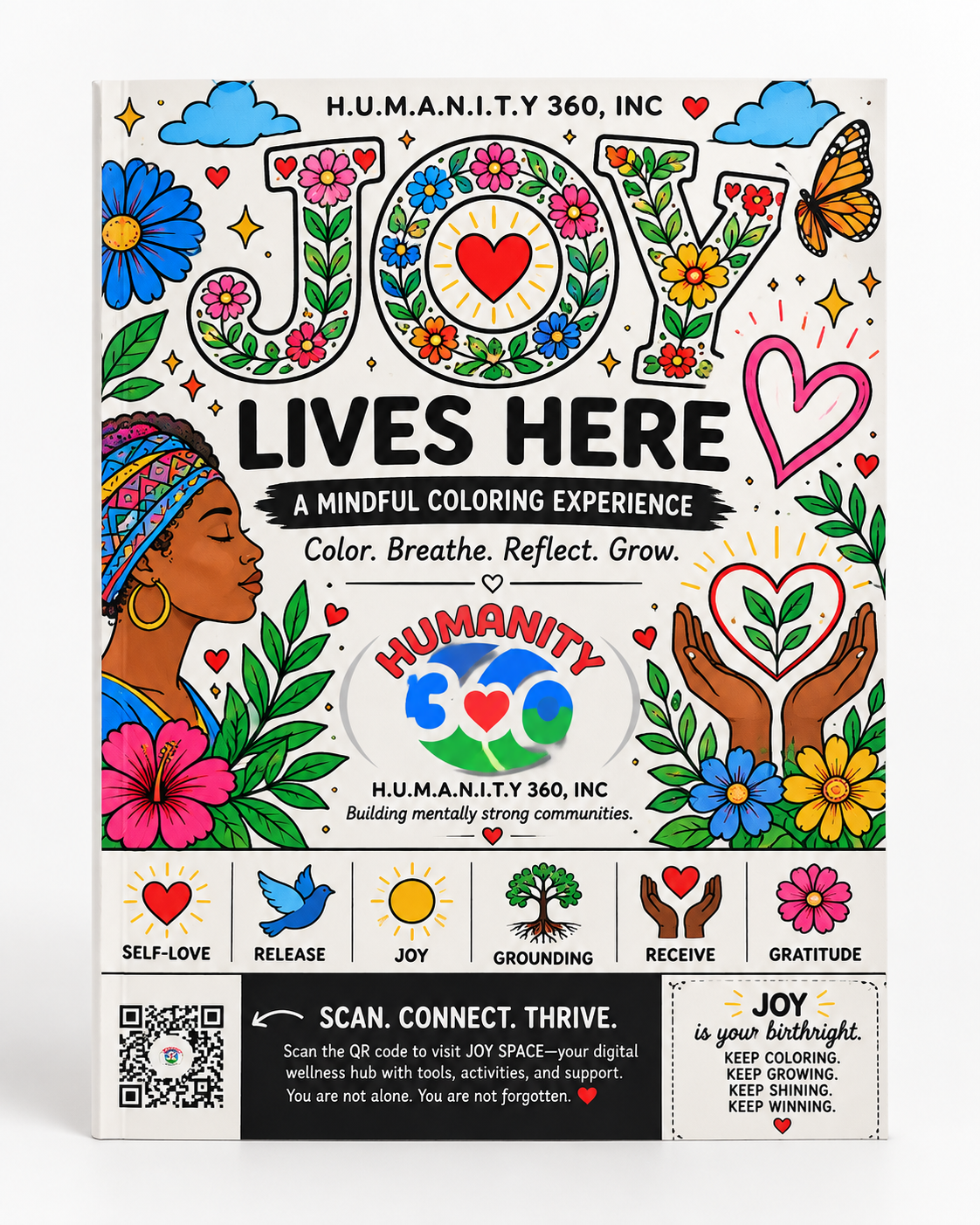 Joy Lives Here Coloring Book
